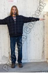 Whole Body Man T poses Casual Average Street photo references